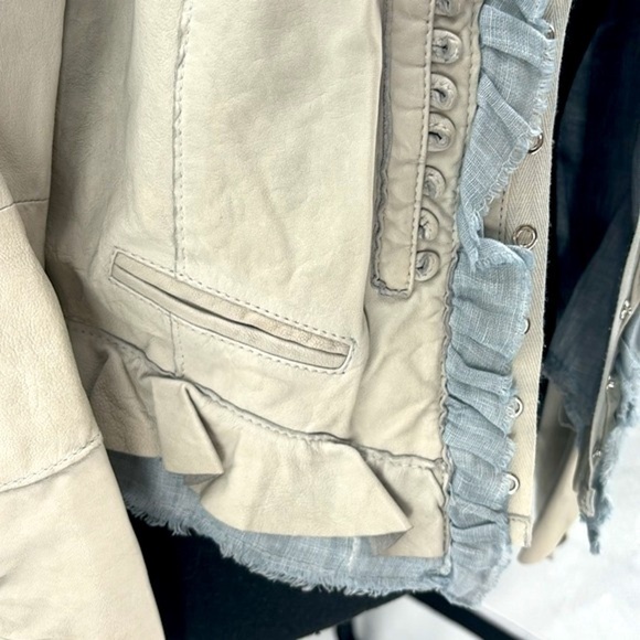 UEC Vintage Roncarati leather blazer size 40/ 4 - Picture 5 of 16